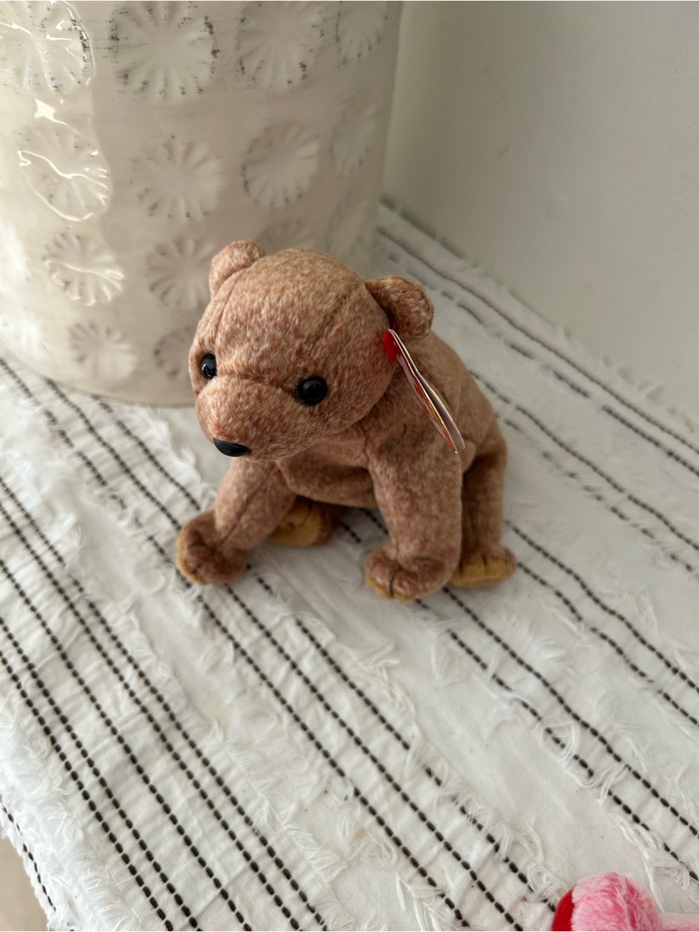 Vintage 1999 Ty Beanie Baby Pecan Brown Bear Plush